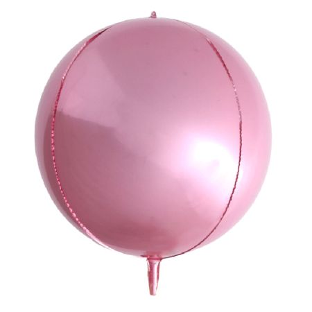 Ballon Orbz Sphérique Rose Matte