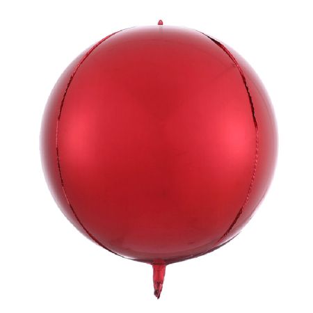Ballon Orbz Sphérique Rouge Matte