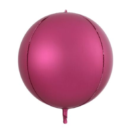 Ballon Orbz Sphérique Rose Red Matte