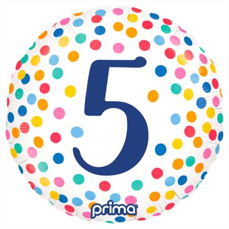 Ballon Happy birthday confettis 5