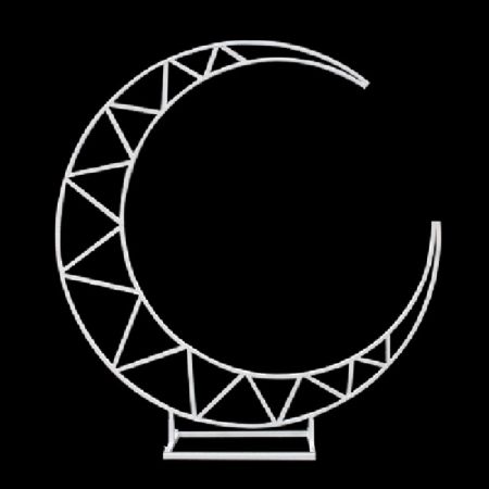 Arche Lune Métal Blanc