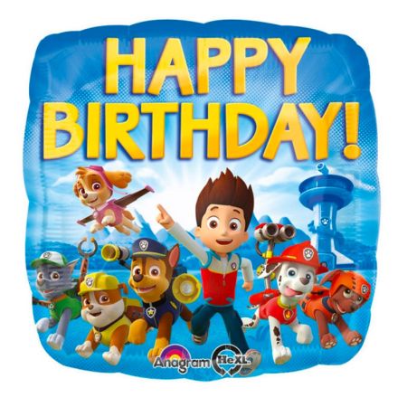 Ballon Pat Patrouille Happy Birthday