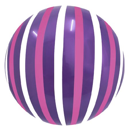 Ballon Bubble Stripe Rose Violet
