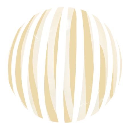 Ballon Bubble Stripe Or