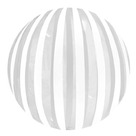 Ballon Bubble Stripe Argent