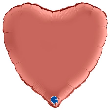 Ballon Mylar Coeur Rose Gold Satin