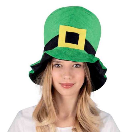 Chapeau Saint Patrick boucle jaune