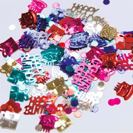 Confettis de Table Happy Birthday Assortis (6 sachets)