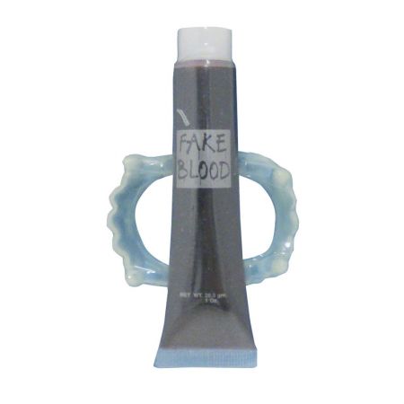 Tube de faux sang avec Dentier