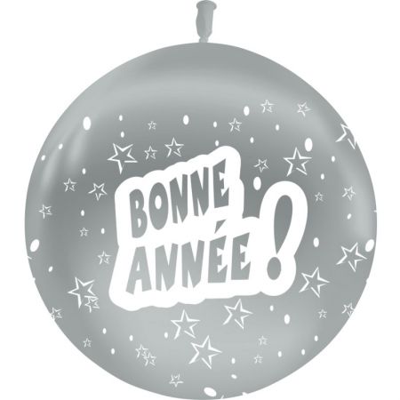 Ballon Géant Bonne Année Argent