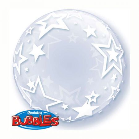 Ballon Bubble stars tout autour