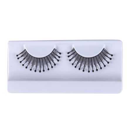 Faux Cils Noir avec perles noires adulte