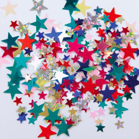 Confettis de table Etoiles Multicolore