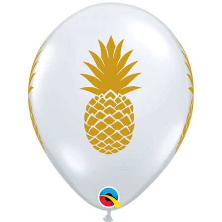 Ballon Latex Ananas Or