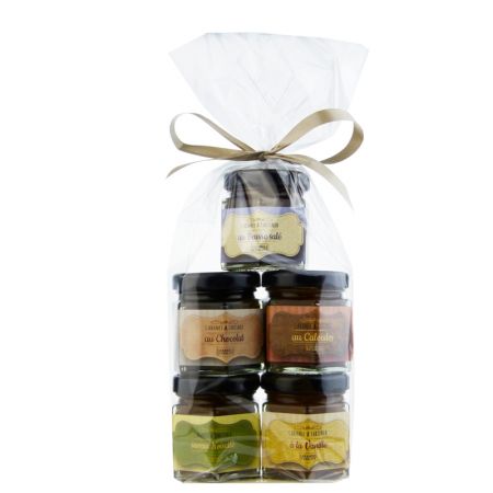 Assortiment 5 mini-cremes caramel