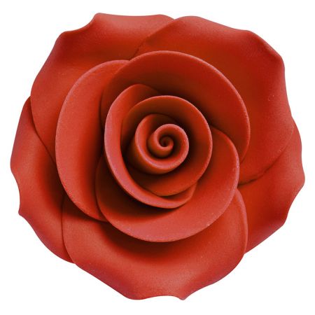 Roses Rouges en Sucre (par 6)