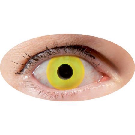 Lentilles de contact fantaisie Fluo jaune