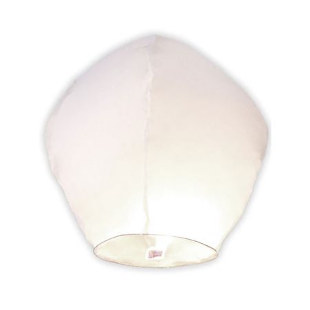 Lanternes volantes blanches