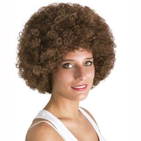 Perruque Afro Marron