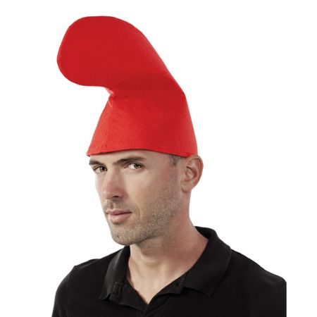 Bonnet de Schtrompf en feutrine rouge