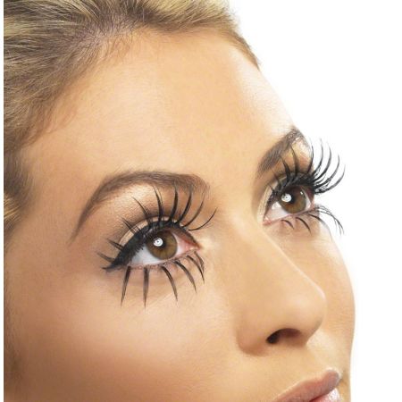 Faux Cils doubles longs noirs