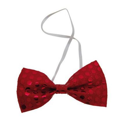 Noeud papillon sequins rouge
