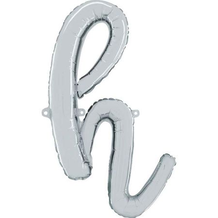 Ballon aluminium H Script