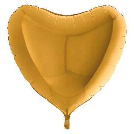 Ballon Alu Coeur Or