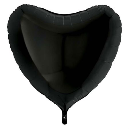 Ballon Alu Coeur Noir