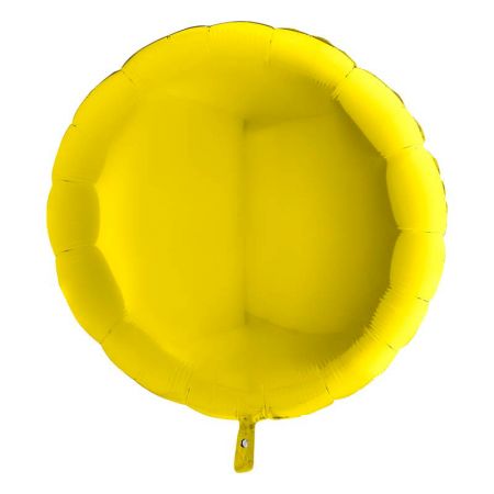 Ballon Mylar Rond Jaune