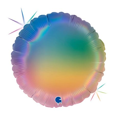 Ballon Mylar Rond Rainbow