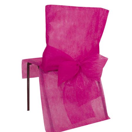 Housse de chaise Fushia par 10