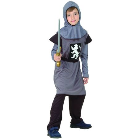 Déguisement Chevalier médiéval gris enfant