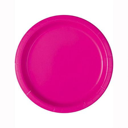 Assiette Jetable en Carton Ronde Couleurs 23cm
