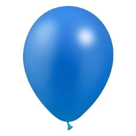 Ballon bleu roi métal