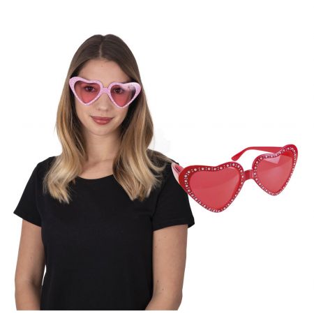Lunettes Coeurs et strass