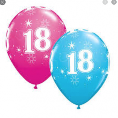 Ballon Qualatex 18 ans Eclats
