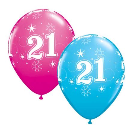 Ballon Qualatex 21 ans Eclats