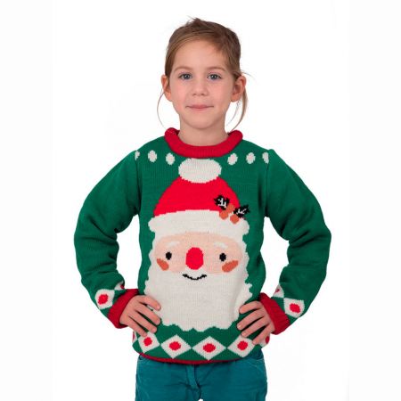 Pull de Noël Père Noël enfant mixte