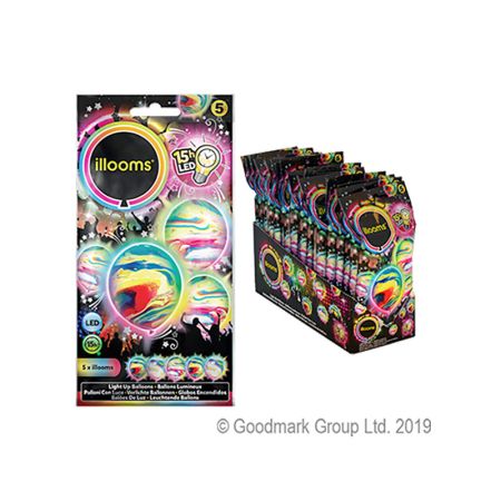 Ballon lumineux Assortiment Marbré