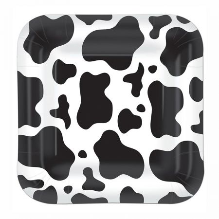 Assiettes Carrées Vache