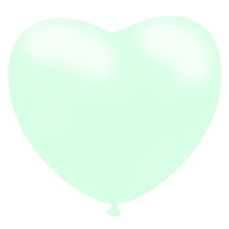 Ballon Coeur Macaron Vert