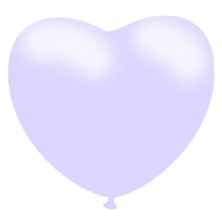 Ballon Coeur Macaron Lavande