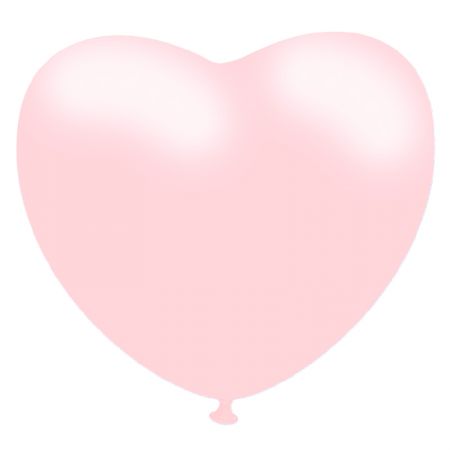 Ballon Coeur Macaron Rose Baby