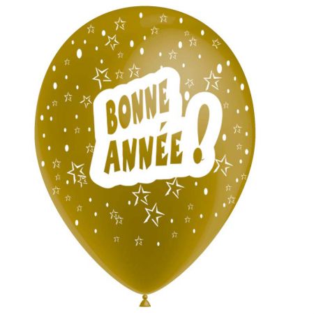 Ballon bonne année tout autour Coloris Or