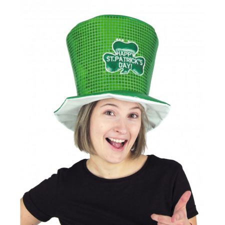 Chapeau Saint Patrick séquins