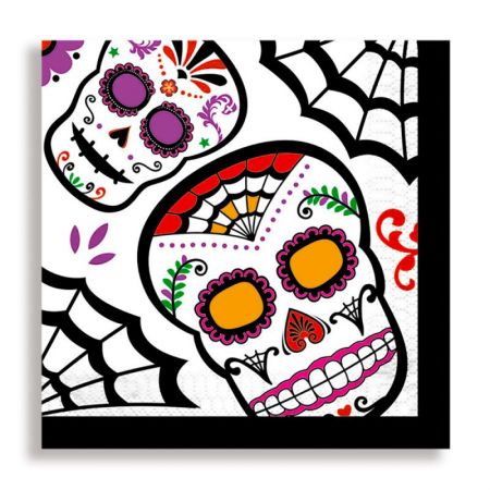 Serviette Jetable Dia de la Muerte