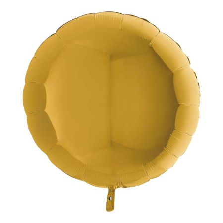 Ballon Mylar Rond Or G5