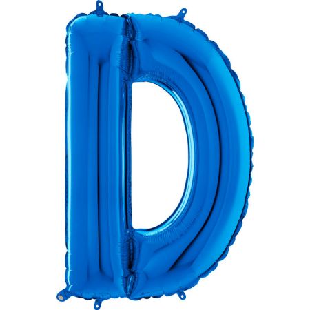 Ballon aluminium D Bleu