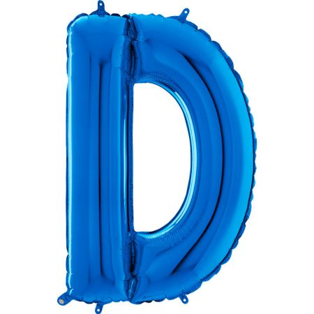 Ballon aluminium D Bleu